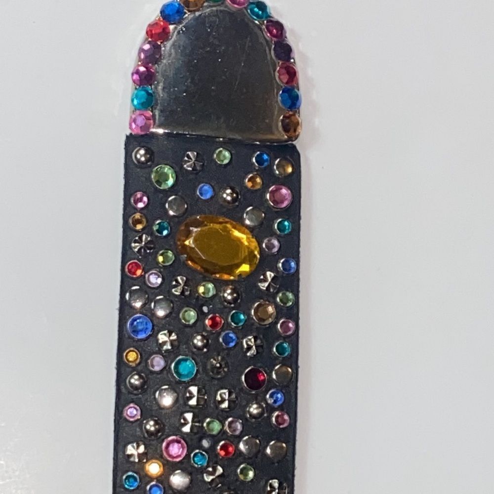 Cowboy C 1989 Alamo Design R Rhinestone  Unixes Belt One Size - Picture 8 of 16
